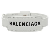 Balenciaga Bedrucktes Armband aus Leder