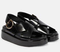 Dries Van Noten Slingback-Sandalen aus Leder