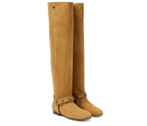 Etro Stiefel Crown Me aus Veloursleder
