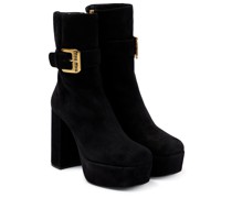 Ankle Boots aus Veloursleder