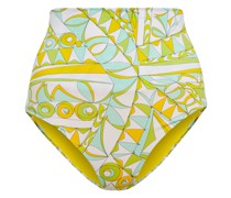 Emilio Pucci Beach Bedrucktes High-Rise Bikini-Hoeschen