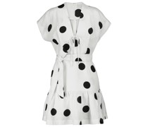 Rebecca Vallance Minikleid Bonita aus Leinen mit Polka-Dots