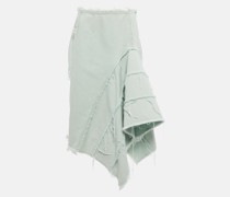 Dries Van Noten Midirock aus Denim