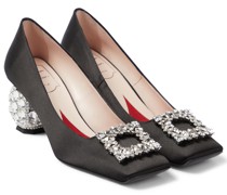 Roger Vivier Verzierte Pumps aus Satin