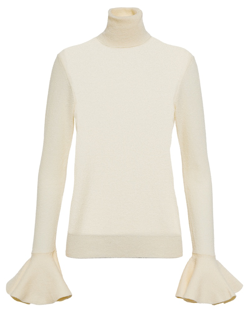 Jil Sander Damen Jil Sander Rollkragenpullover aus einem Baumwollgemisch