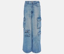 The Frankie Shop High-Rise-Cargohose Hailey aus Denim