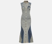 Maxikleid All Over Moon aus Denim