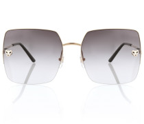 Cartier Eyewear Collection Eckige Sonnenbrille Panthere de Cartier