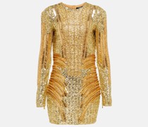 Balmain Minikleid mit Pailletten