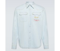 Kenzo Besticktes Jeanshemd