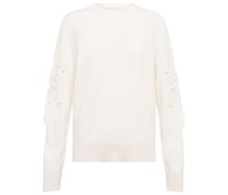 Barrie Bestickter Pullover aus Kaschmir