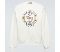 Besticktes Sweatshirt GG aus Baumwoll-Jersey