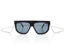 Damen Accessoires Sonnenbrillen Stella McCartney Synthetik Verzierte Aviator-Sonnenbrille 