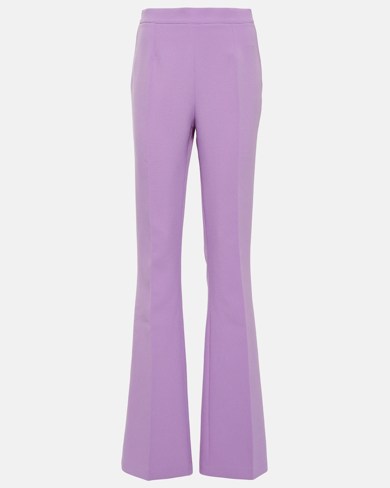 Safiyaa Damen Safiyaa High-Rise-Hose Alexa aus Crepe