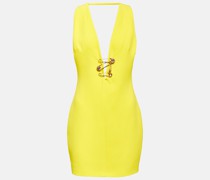 Versace Minikleid Safety Pin aus Seide