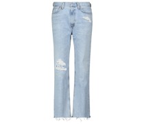 High-Rise Distressed Jeans Daphne