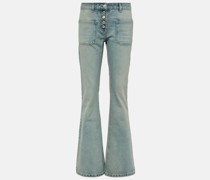 Courreges Low-Rise Bootcut Jeans