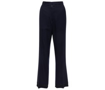 High-Rise-Hose aus Wolle