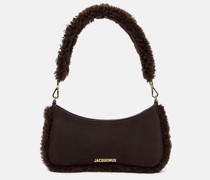 Schultertasche Le Bisou Doux Small mit Shearling