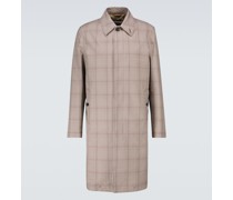 Caruso Karierter Trenchcoat