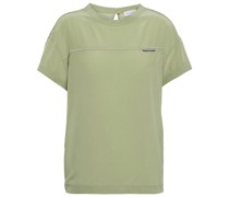 Brunello Cucinelli T-Shirt aus Crepe de Chine