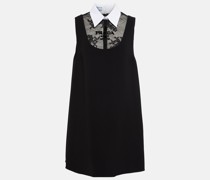 Besticktes Minikleid aus Cady