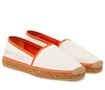 Jimmy Choo Espadrilles Dru mit Lederbesatz