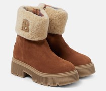 Ankle Boots Turin aus Veloursleder mit Shearling