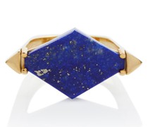 Aliita Ring Deco Rombo aus 9kt Gelbgold mit Lapis Lazuli