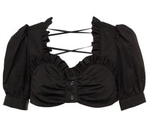 Noir Kei Ninomiya Cropped-Top aus Baumwolle