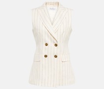 Max Mara Weste Quebec aus Leinen