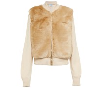Prada Jacke aus Faux Fur und Kaschmir