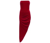 Norma Kamali Midikleid aus Samt