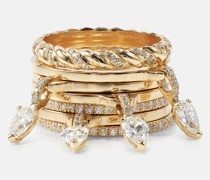 Ring Drop Alliances aus 18kt Gelbgold mit Diamanten