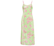LoveShackFancy Midikleid Sima aus Seide