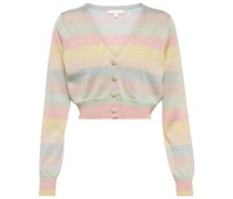 LoveShackFancy Cropped-Cardigan Asteria aus Strick