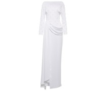 Rasario Verzierte Robe aus Satin