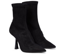 Jimmy Choo Ankle Boots Bray 100 aus Veloursleder