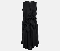 Noir Kei Ninomiya Midikleid aus Baumwoll-Twill