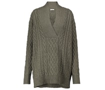 Pullover aus Kaschmir mit Zopfmuster