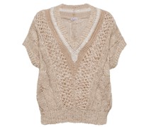 Brunello Cucinelli Pullunder aus Strick mit Pailletten