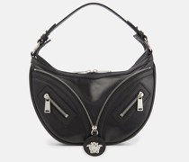 Schultertasche La Medusa Repeat Small aus Leder