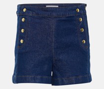 High-Rise Jeansshorts Sailor