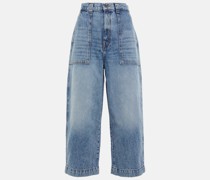 Khaite High-Rise Cropped Jeans Hewley