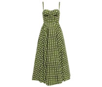Bedrucktes Midikleid aus Baumwolle