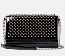 Verzierte Clutch Paloma aus Lackleder