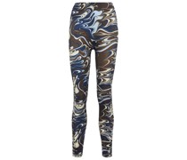 Bedruckte High-Rise Leggings