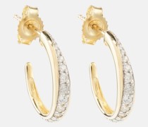 Ohrringe Twist aus 10kt Gelbgold mit Diamanten