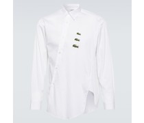 Comme des Garcons Shirt X Lacoste Hemd aus Baumwollpopeline
