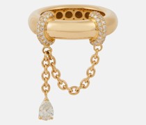 Rainbow K Ring Elysabeth aus 18kt Gelbgold mit Diamanten
